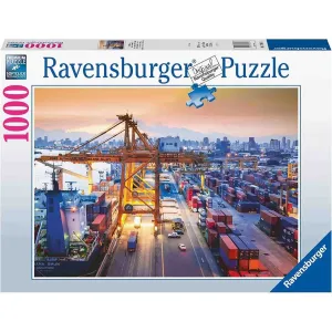 1000 pc Puzzle - Port of Hamburg