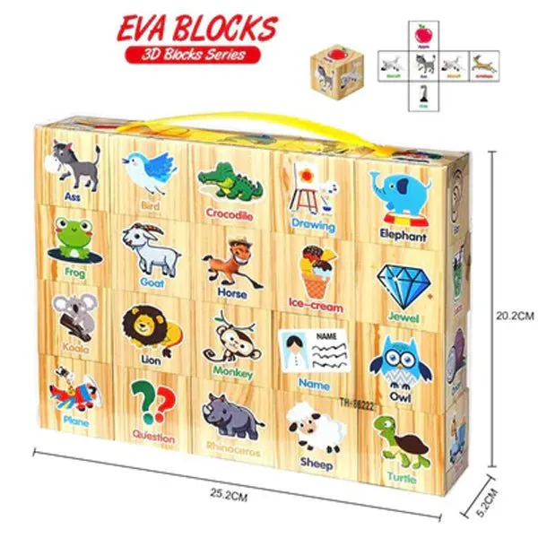 6 Sided EVA Learning Blocks | 3D Blocks