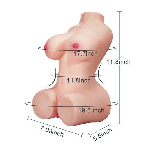 7.7lb Bubble Butt Torso Lifelike Masturbator Doll