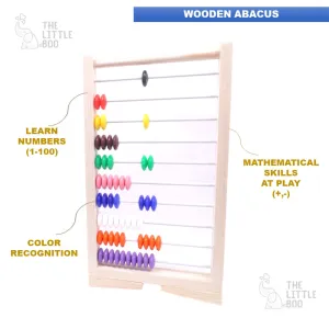 Abacus Classic Wooden Toy- Educational Game for Kids