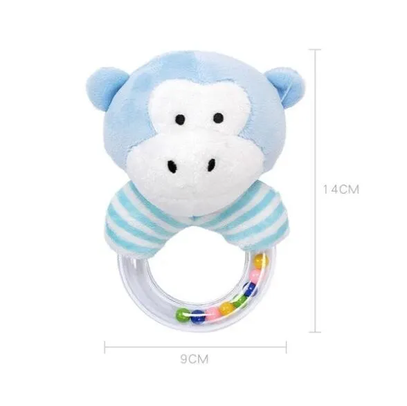 Baby cartoon plush handbell kids toys