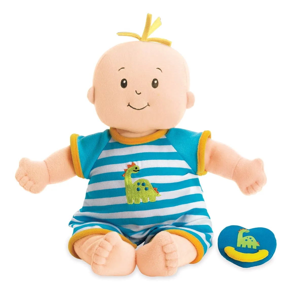 Baby Stella Peach Fella Soft Plush Baby Doll with Yellow Hair