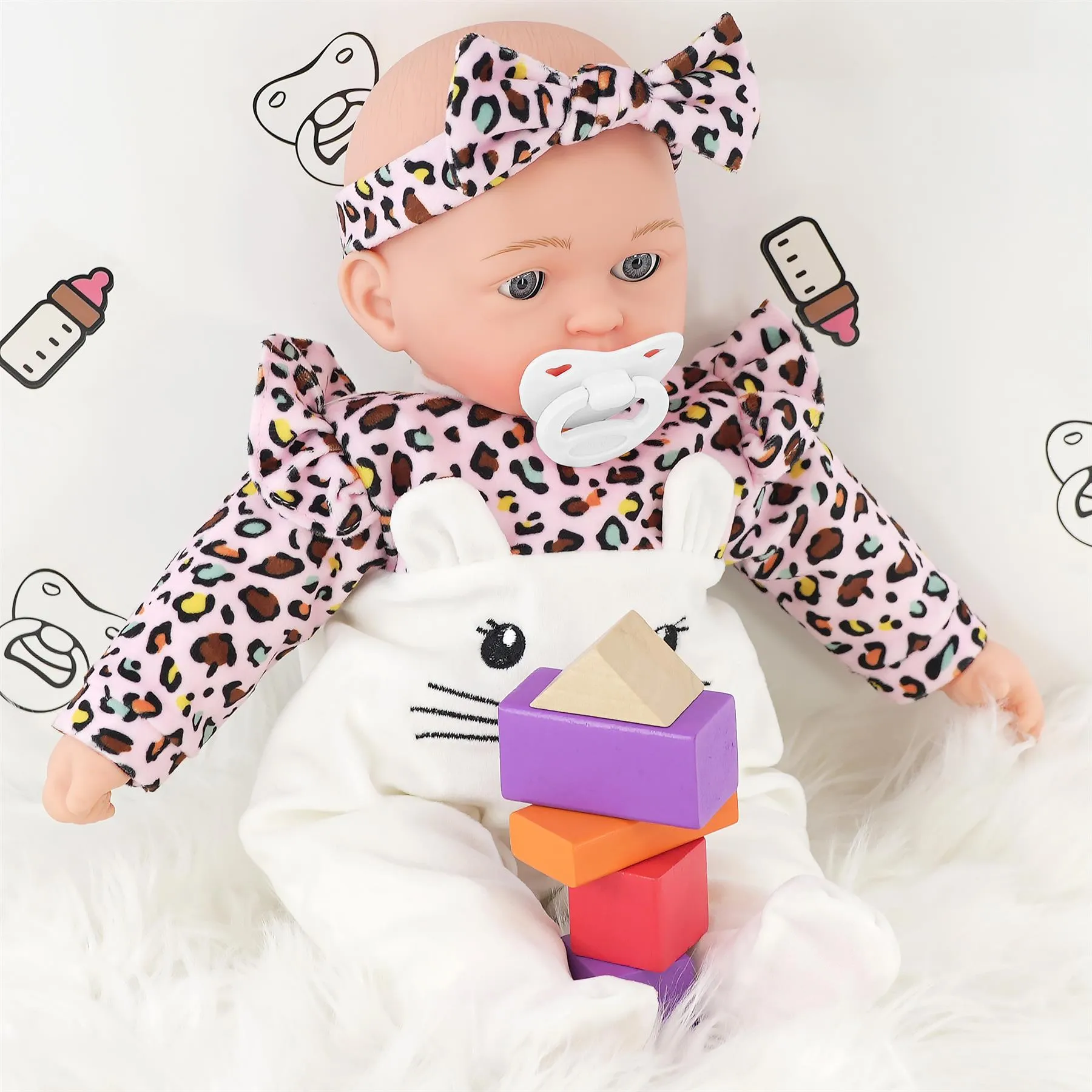 BiBi Kitten Sleeping Doll (40 cm / 16")