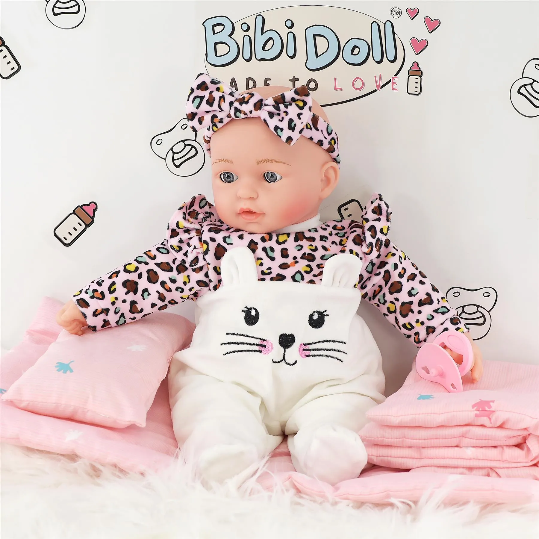 BiBi Kitten Sleeping Doll (40 cm / 16")