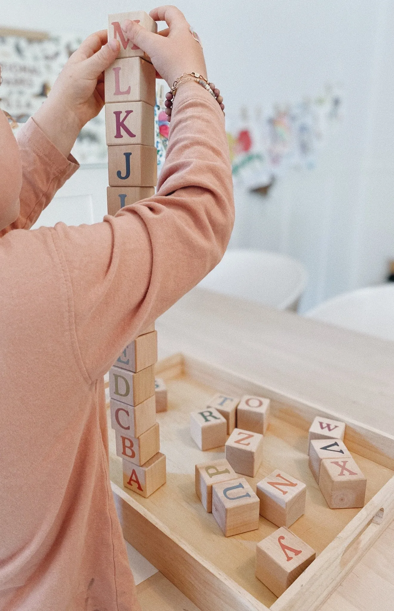 Boho Alphabet Blocks