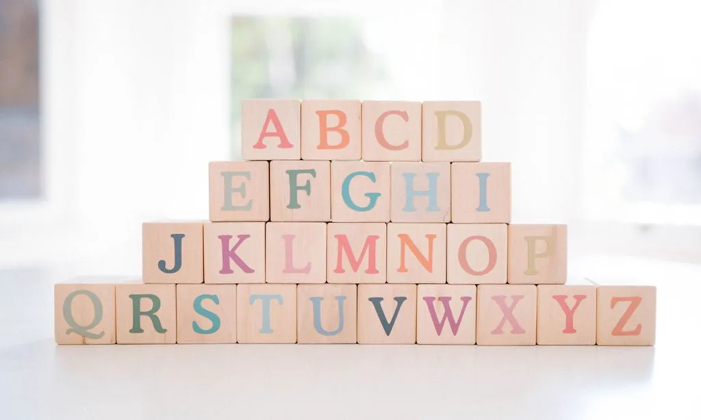 Boho Alphabet Blocks