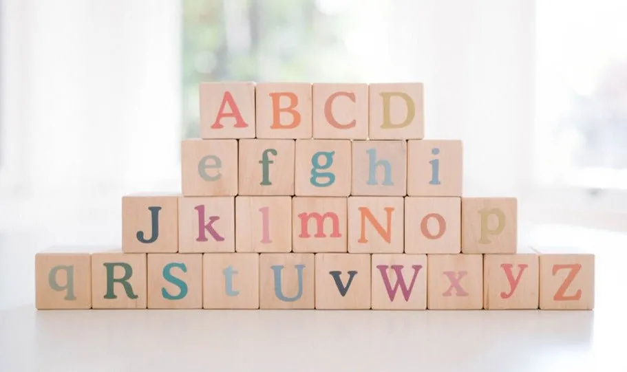 Boho Alphabet Blocks