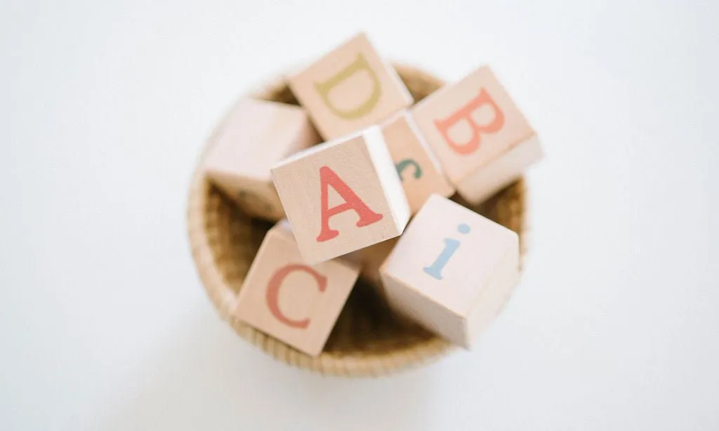 Boho Alphabet Blocks