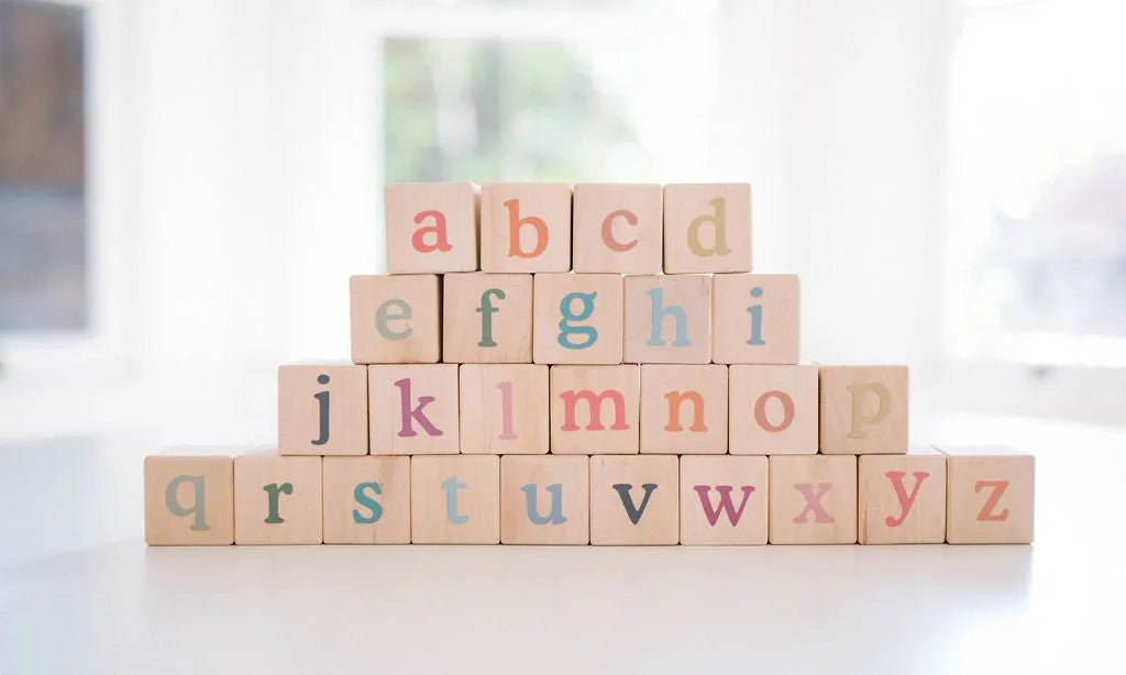 Boho Alphabet Blocks