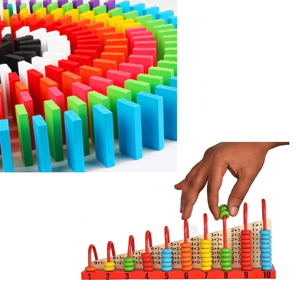 Calculation Shelf   100 Pieces Dominoes Blocks Set (Combo) for Children