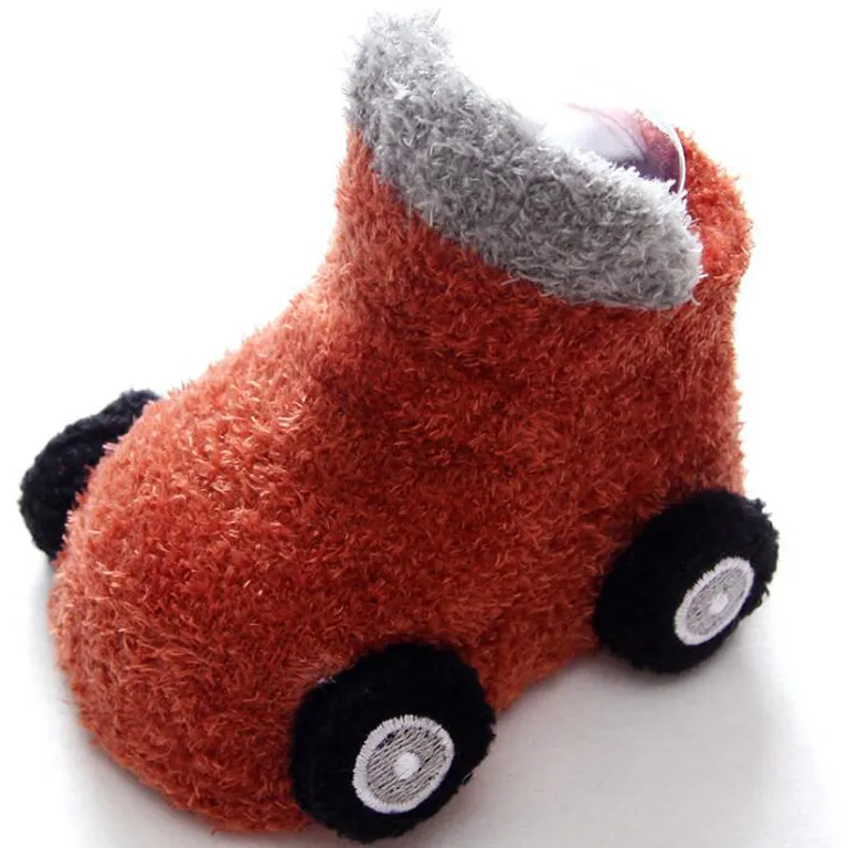 Cartoon Car Baby/ Toddler Winter Non-slip Socks