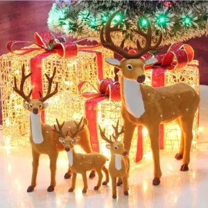 Christmas Deer Decor Plush Doll - Sika Deer Ornaments Plush Toys