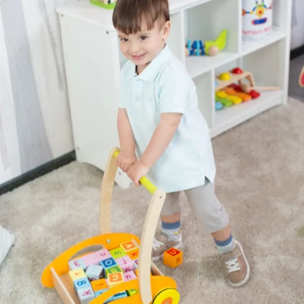 Classic World Baby Walker With Blocks