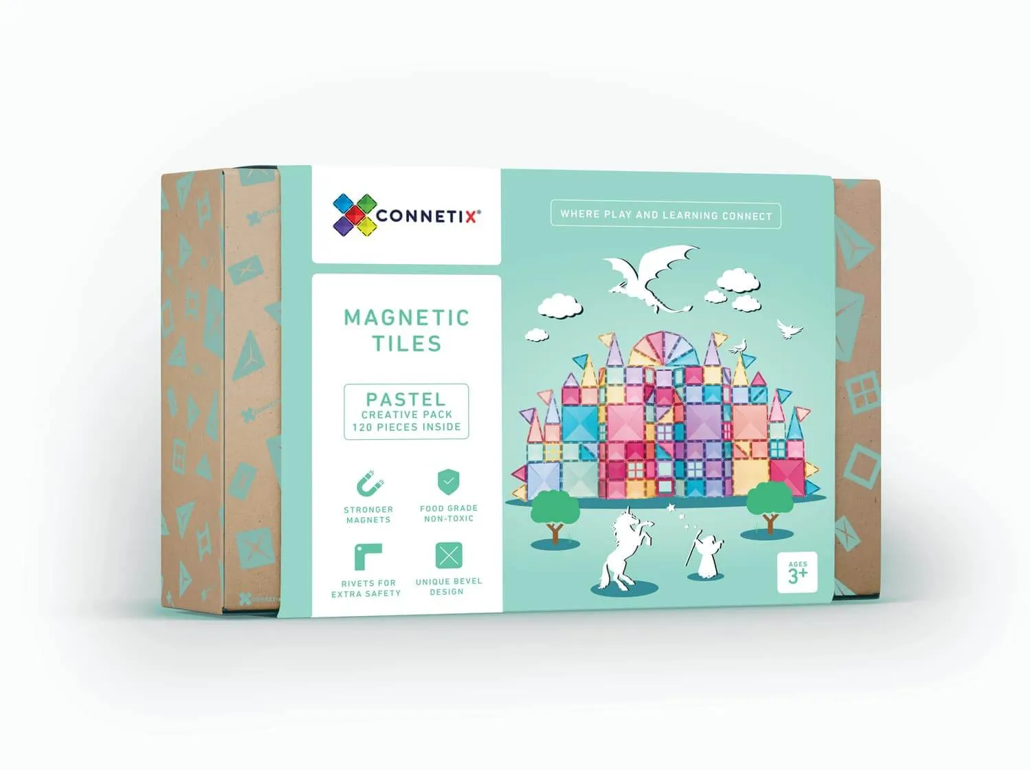 Connetix 120 Piece Creative Pack Pastel