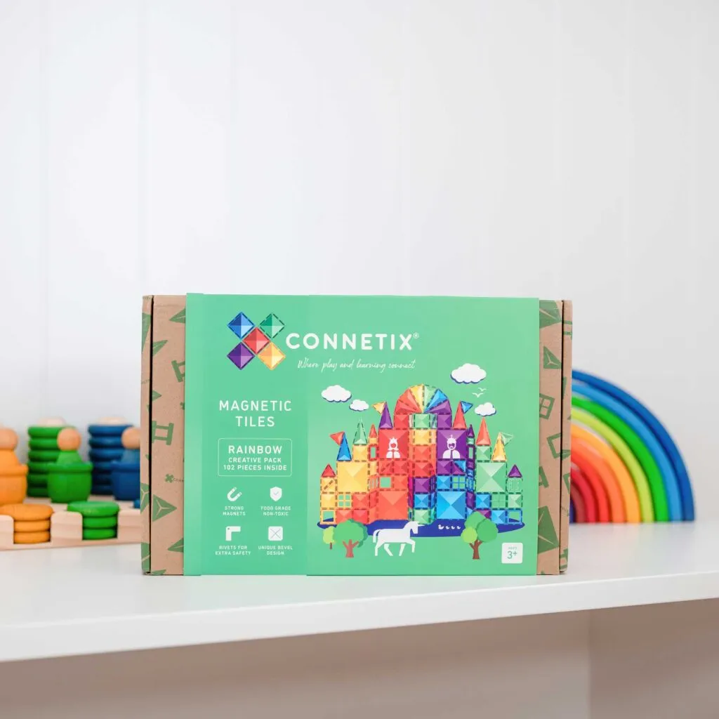 Connetix Tiles - 102 Piece Rainbow Creative Pack