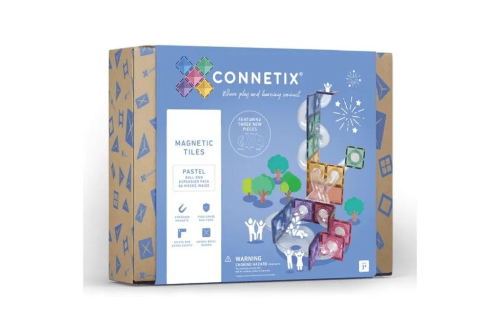 Connetix Tiles Ball Run Expansion Packs (Rainbow or Pastel)