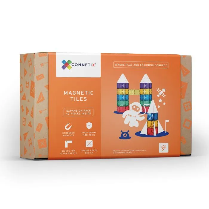 Connetix Tiles Rainbow Expansion Pack 40 Pieces