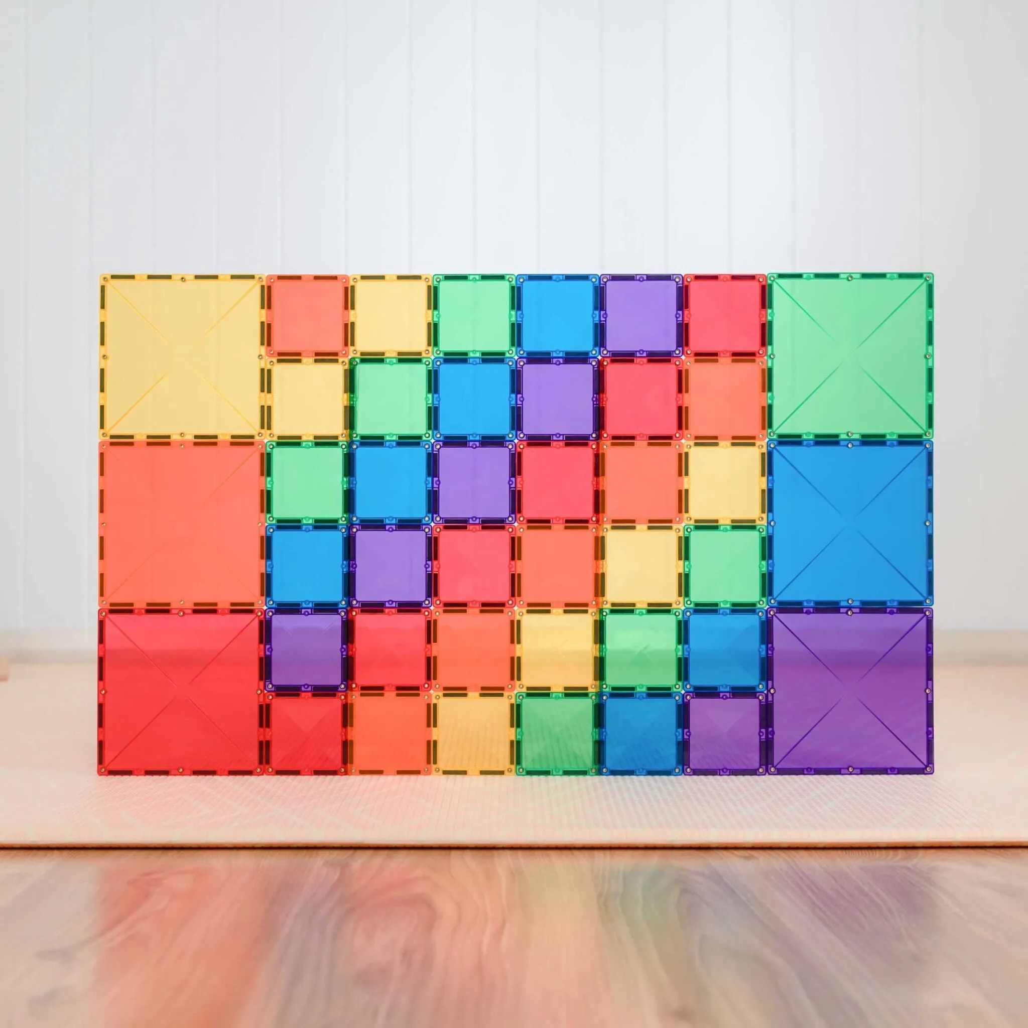 Connetix Tiles Rainbow Square Pack EU | 42 pieces