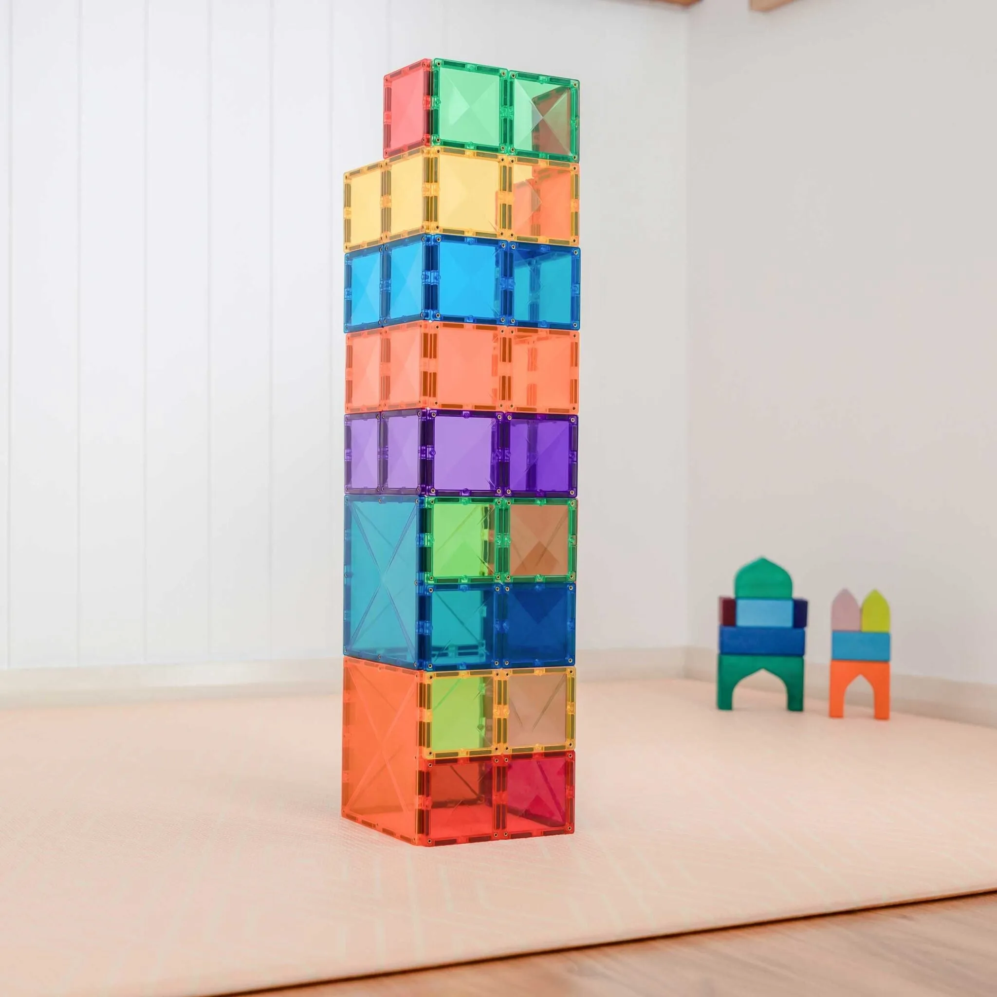 Connetix Tiles Rainbow Square Pack EU | 42 pieces