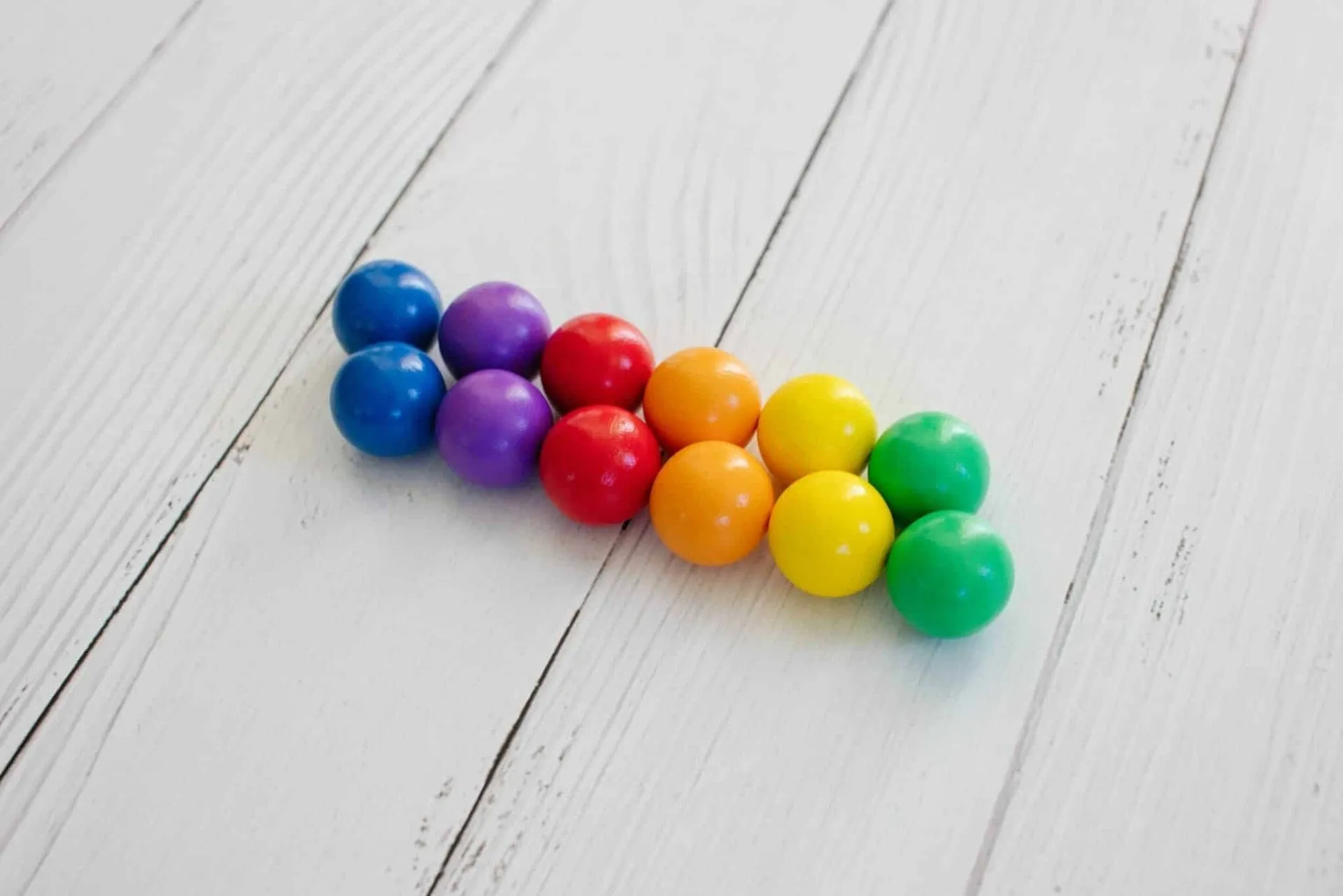 Connetix Wooden Rainbow Balls 12 Pack