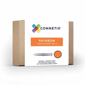 Connetix Wooden Rainbow Balls 12 Pack