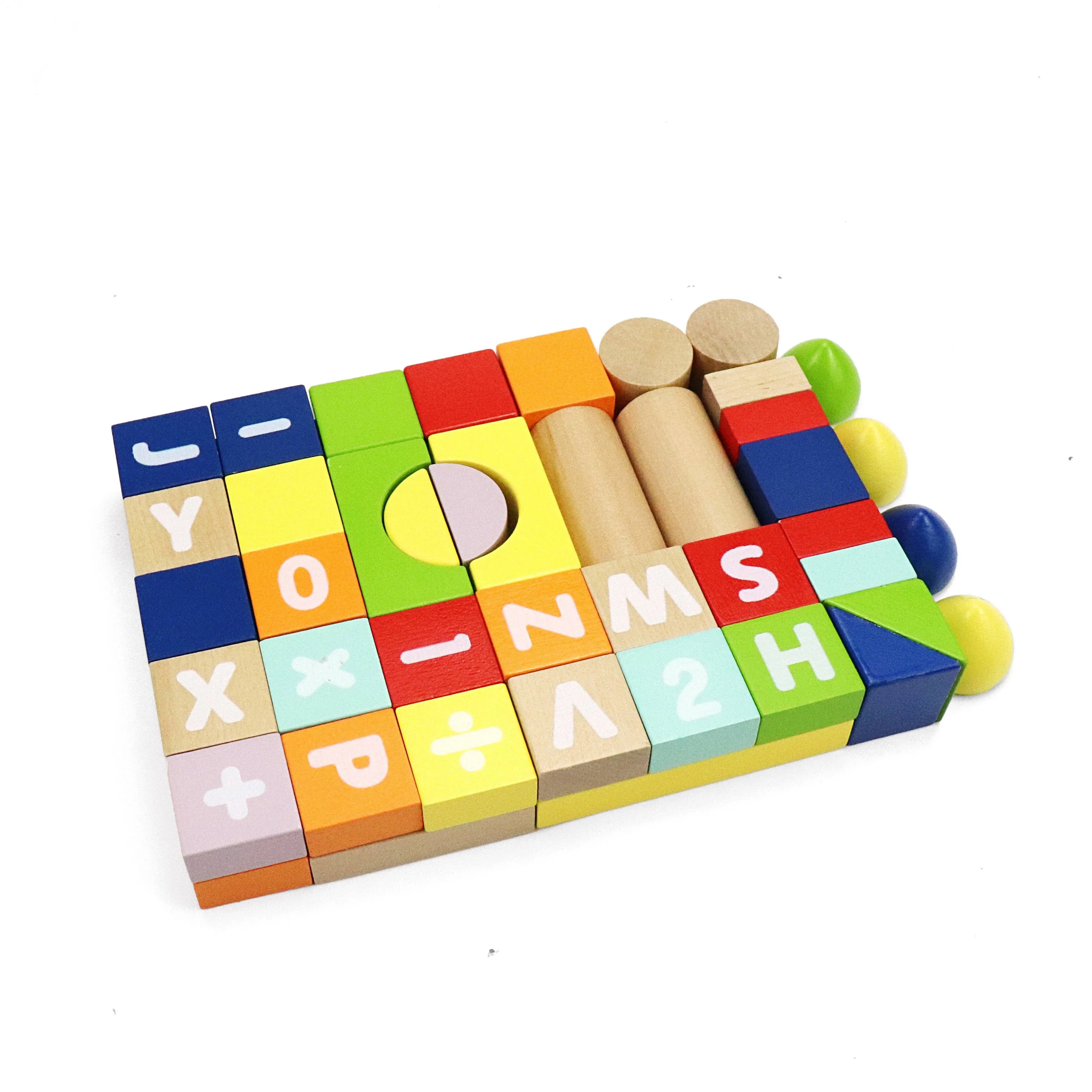 Count & Spell Block Set 50-Piece Wooden