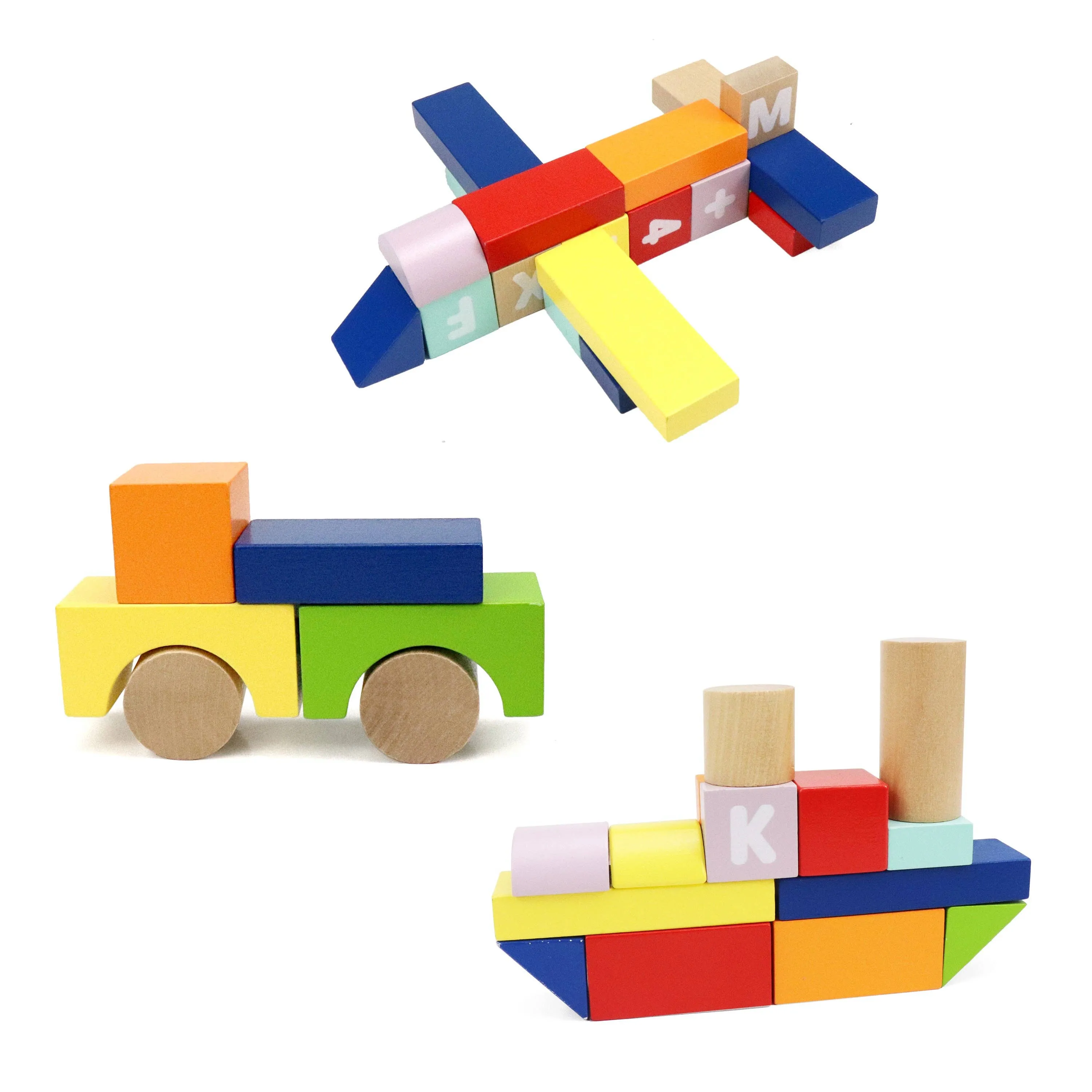 Count & Spell Block Set 50-Piece Wooden