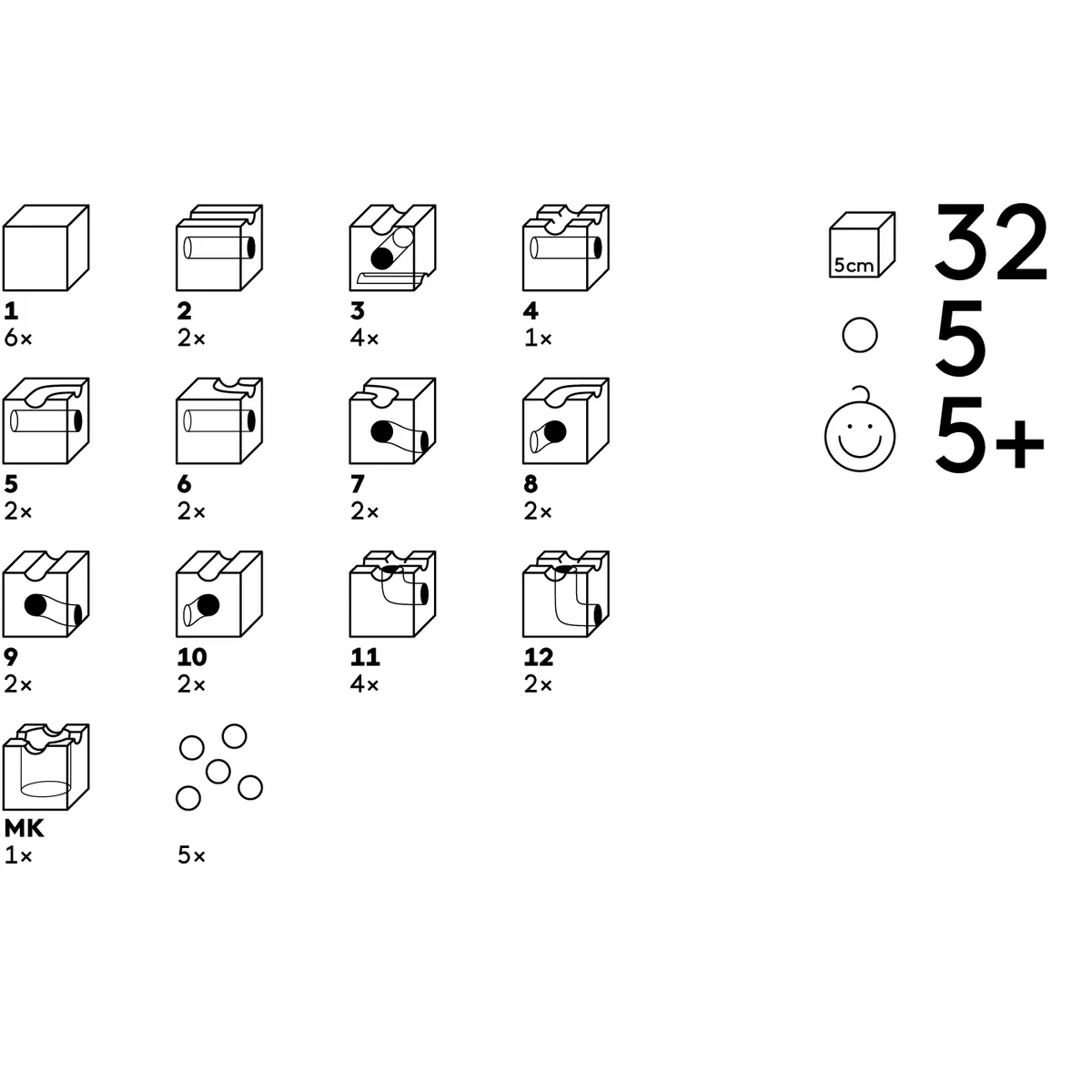 Cuboro standard 32 medium starter set