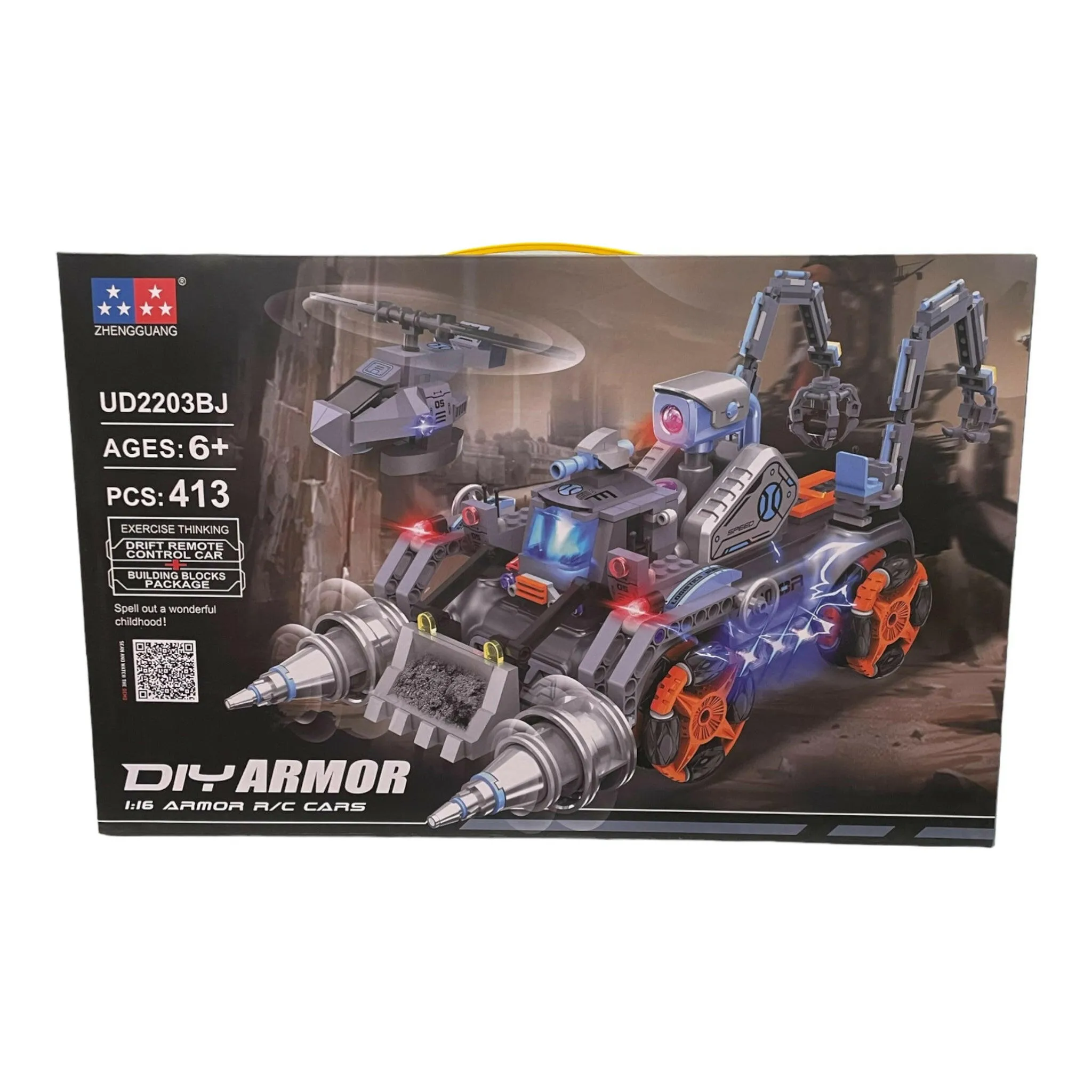 DIY Armor Car Building Set With Remote Control 1:16   Build Robot Car