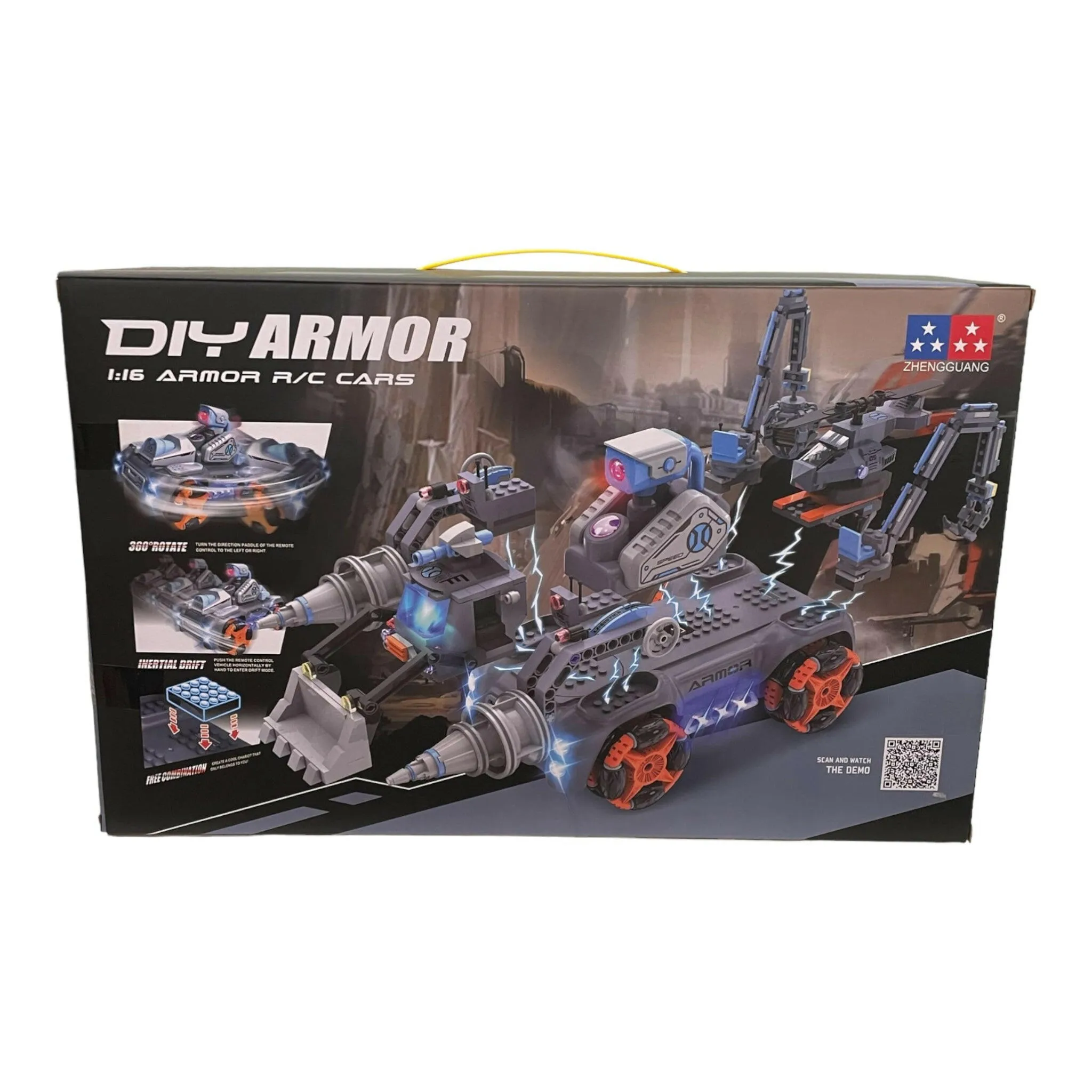 DIY Armor Car Building Set With Remote Control 1:16   Build Robot Car