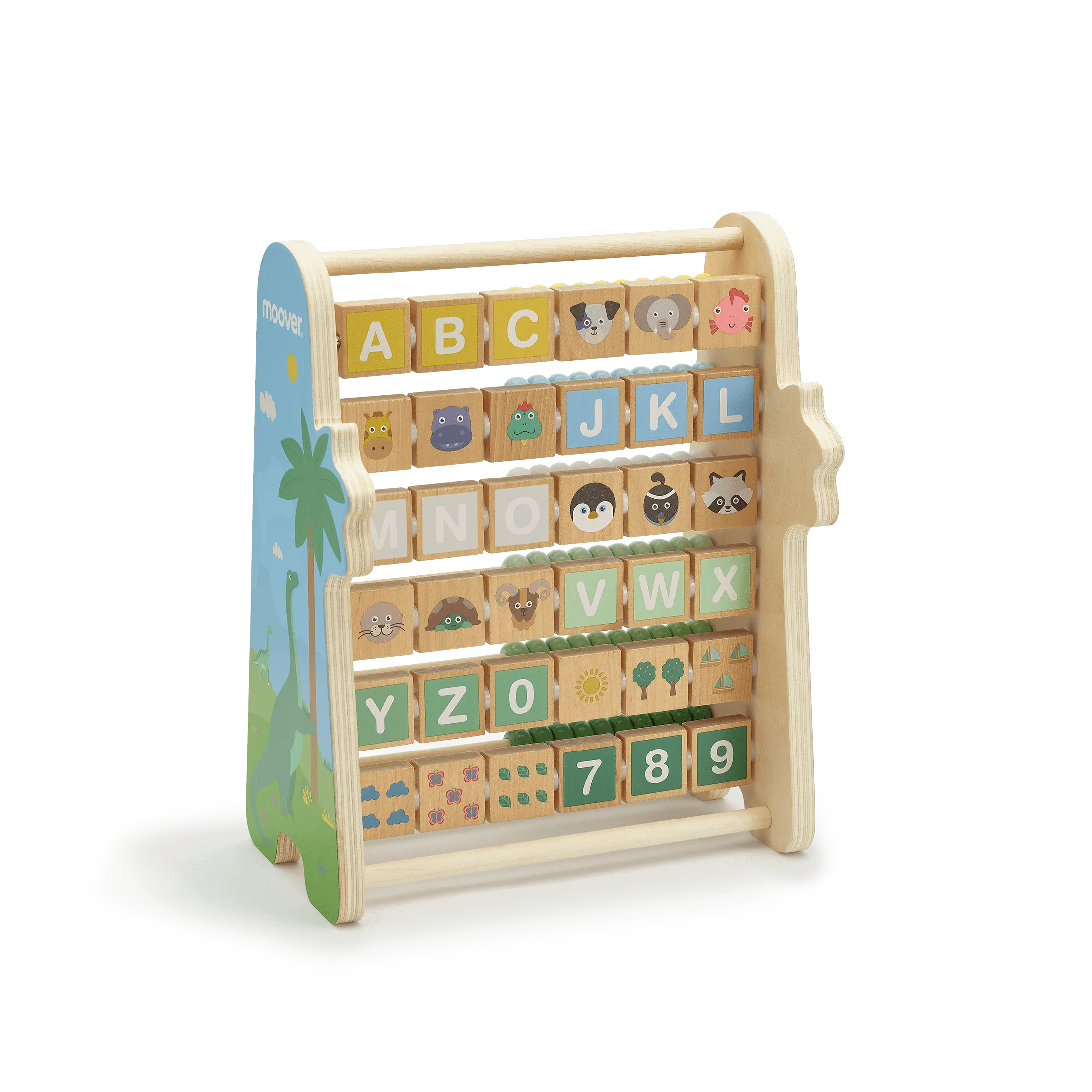 Double side abacus dino