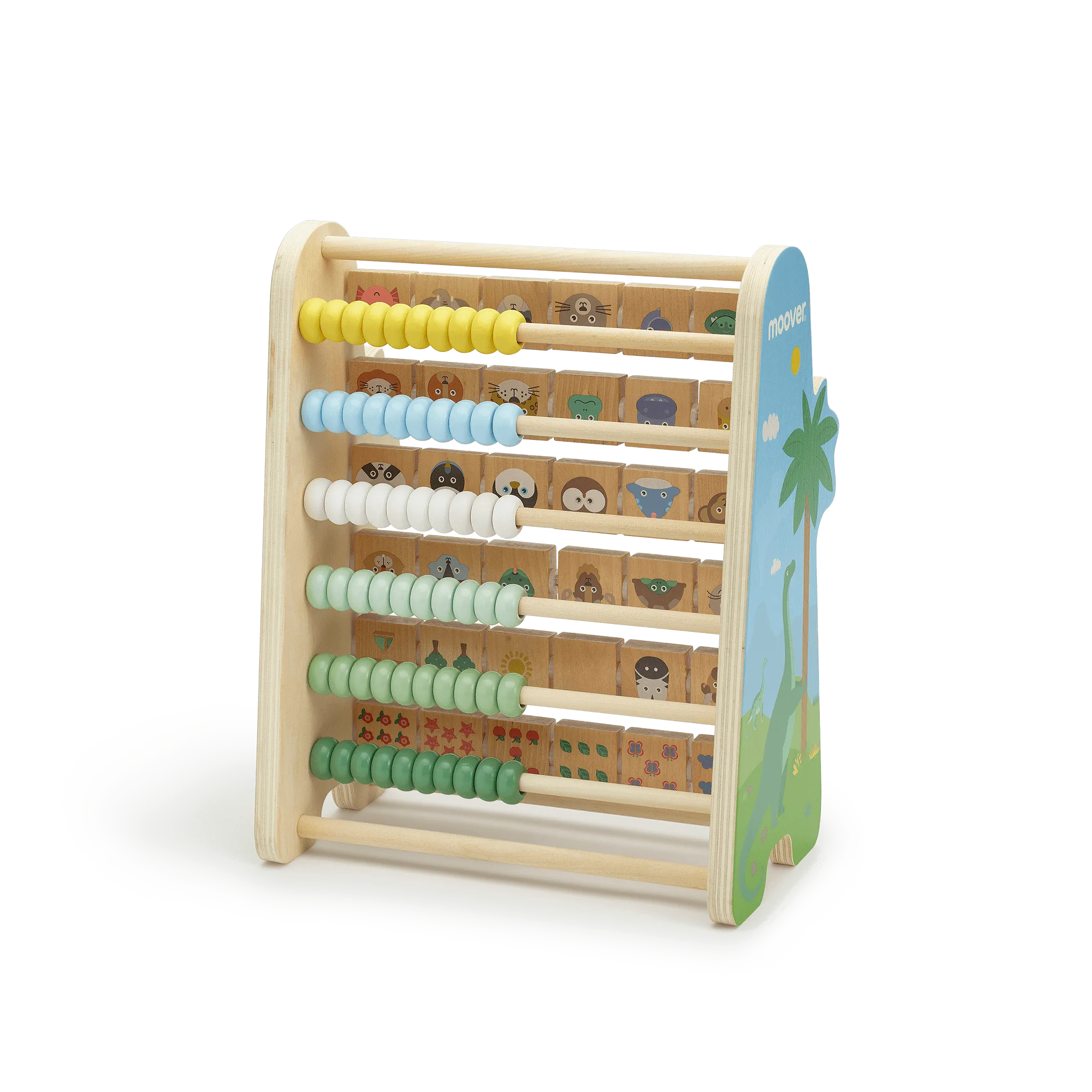 Double side abacus dino