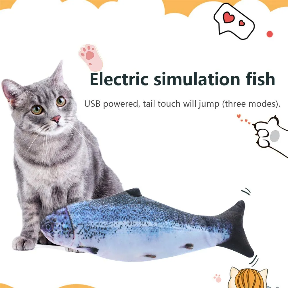 Electric Beating Simulation Fish Cat Toy