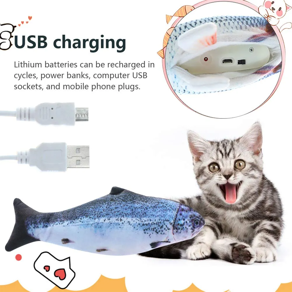 Electric Beating Simulation Fish Cat Toy