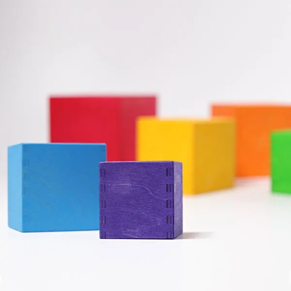 Grimm's large rainbow stacking boxes