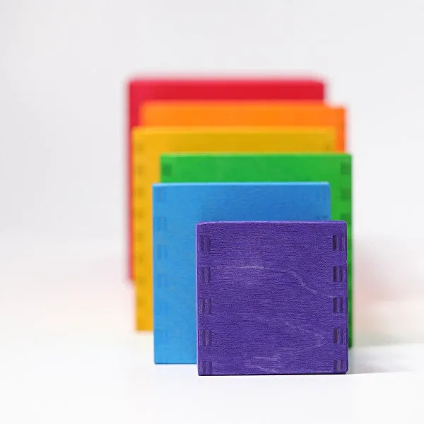 Grimm's large rainbow stacking boxes