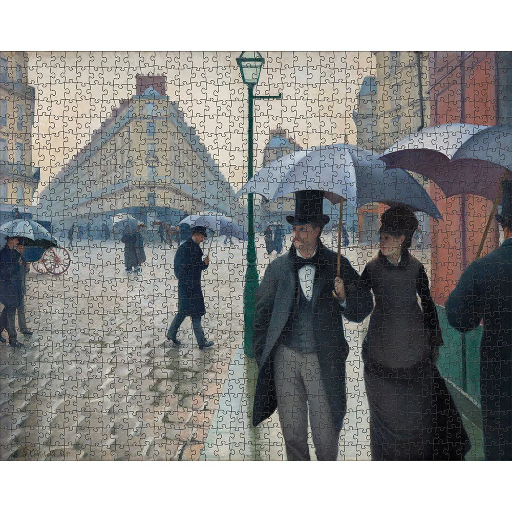 Gustave Caillebotte's Paris Street; Rainy Day Puzzle - 1000 Pieces