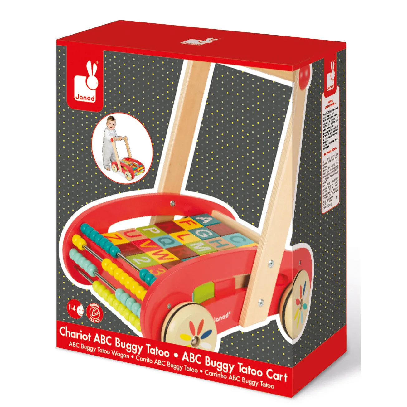 Janod ABC Buggy Walking Trolley