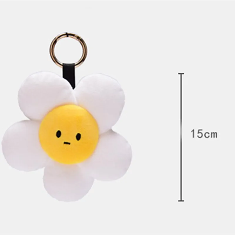 Kawaii Cute Sun Flower Plush Keychain