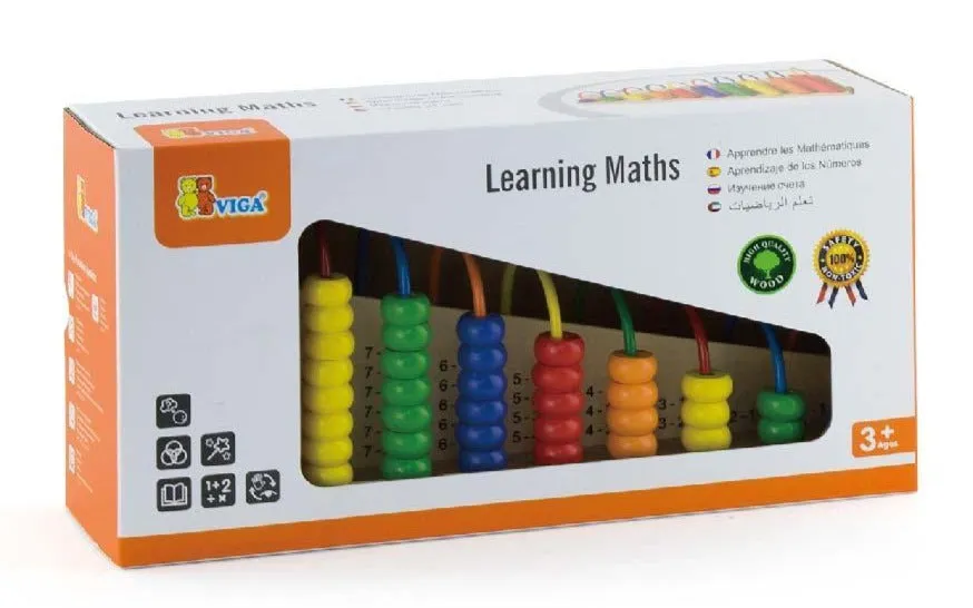 Learning Maths (Wooden Abacus)