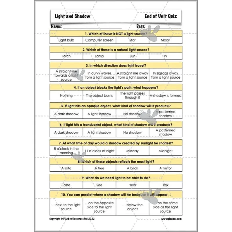 Light and Shadow (Science)