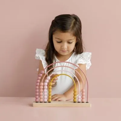 Little Dutch Rainbow Abacus Pink