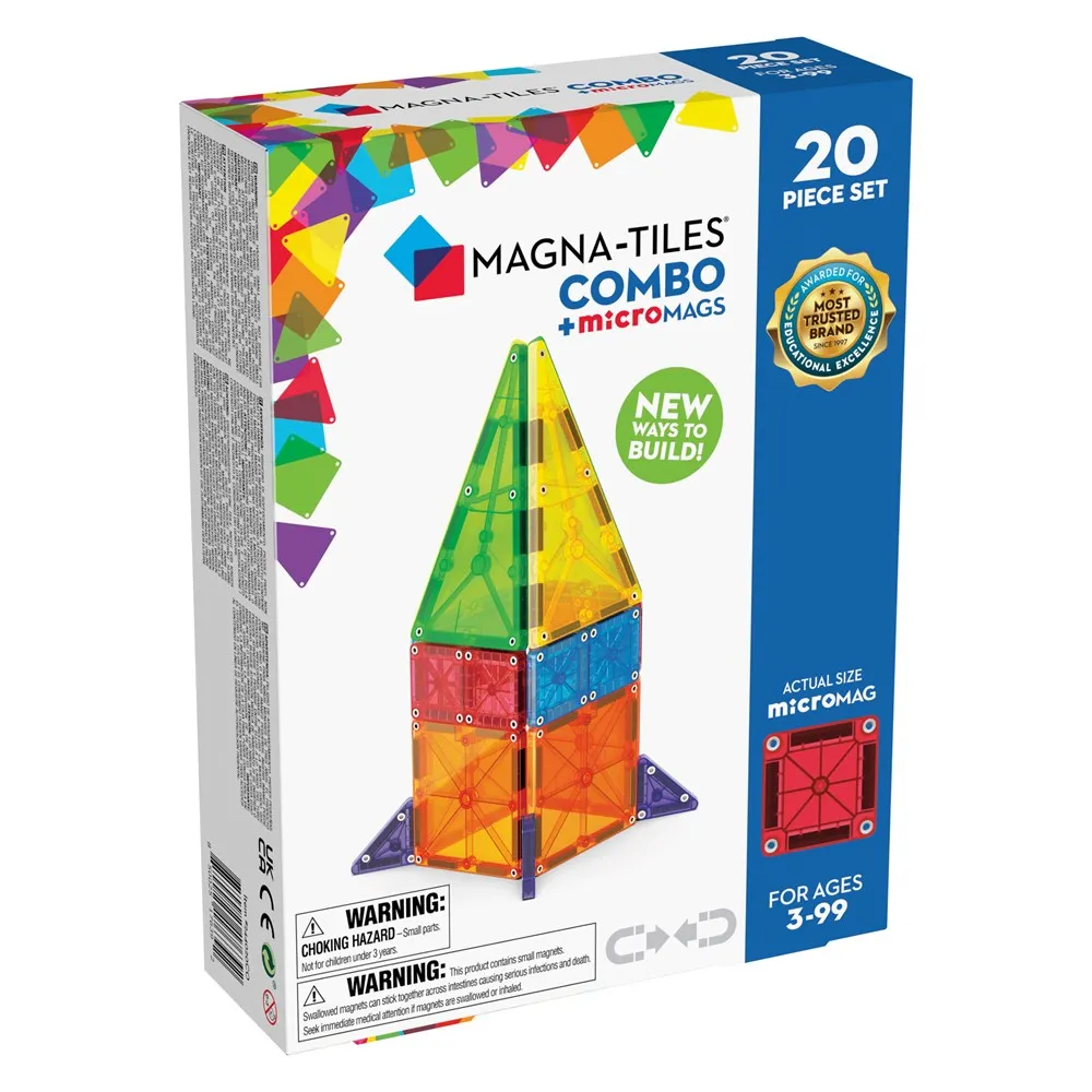 MAGNA-TILES - Combo   microMAGS - 20 Piece Set