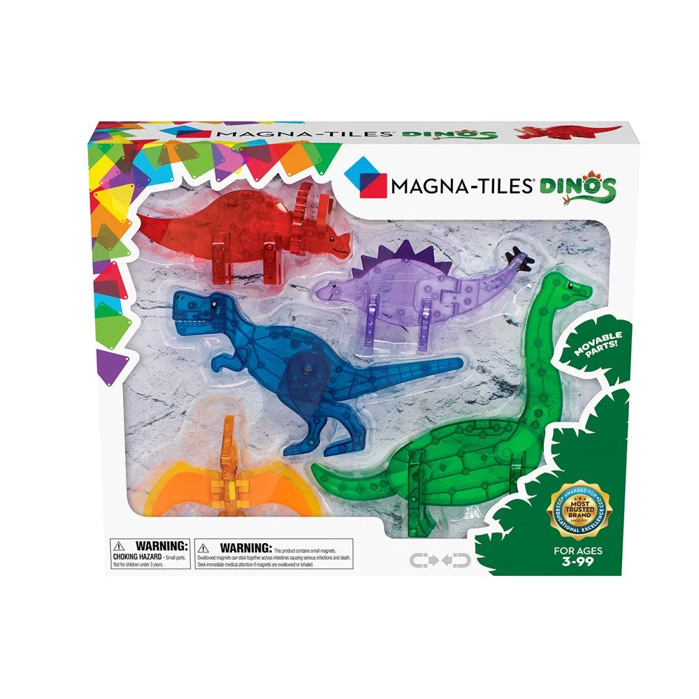 MAGNA-TILES - Dinos - 5 Piece Set