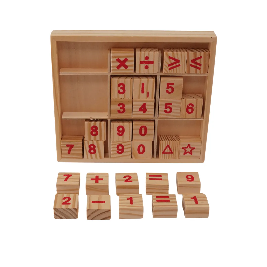 Math with Wooden Abacus for ages above 3 years