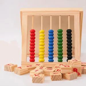 Math with Wooden Abacus for ages above 3 years