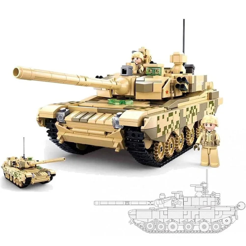 MOC  Compatible  MK WW2 Soldier Tank Army Friends Armored Vehicle MK Building Bricks Classic Moc Blocks Action Figures Toy