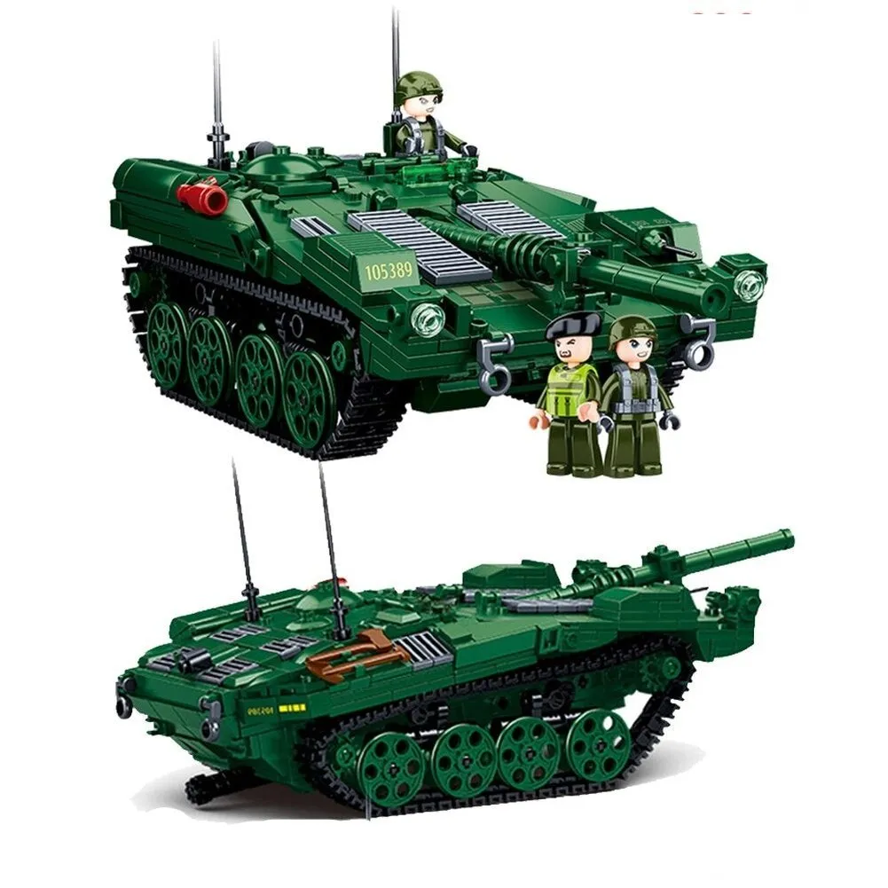 MOC  Compatible  MK WW2 Soldier Tank Army Friends Armored Vehicle MK Building Bricks Classic Moc Blocks Action Figures Toy