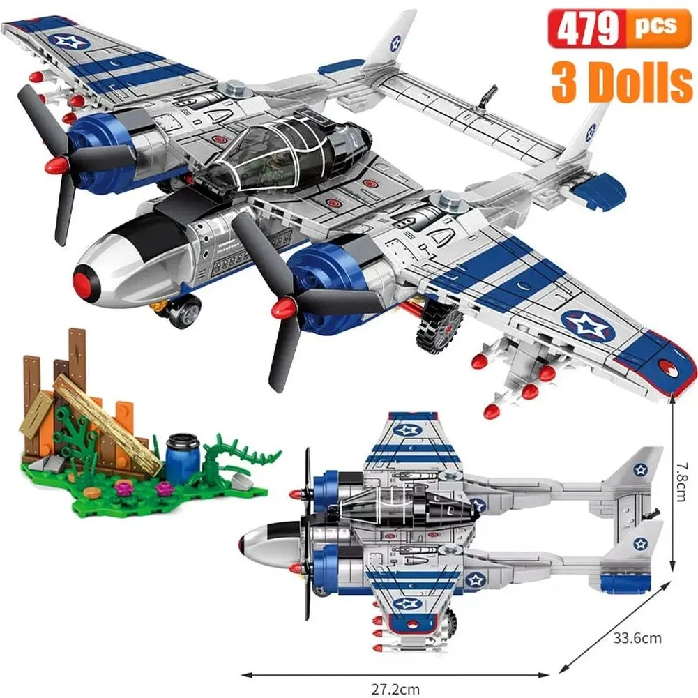 MOC NON  Block Helicopters Fighter Blocks Soldier City Z-20 Utility Airplane Army Pilot Figure Plane Building Bricks  Toy