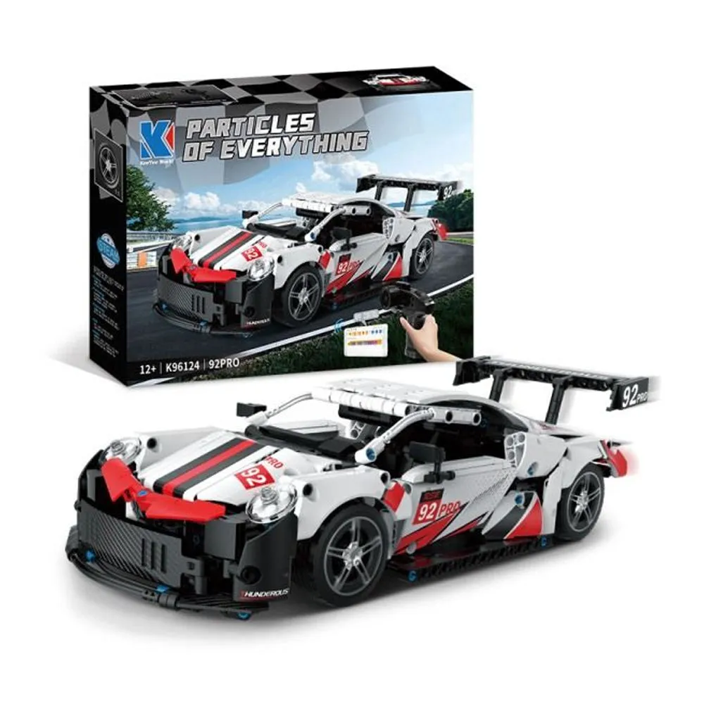 (Net) 2.4G RC Pro Racing Educational Engineering Vehicle - Remote Control Car Building Blocks Set